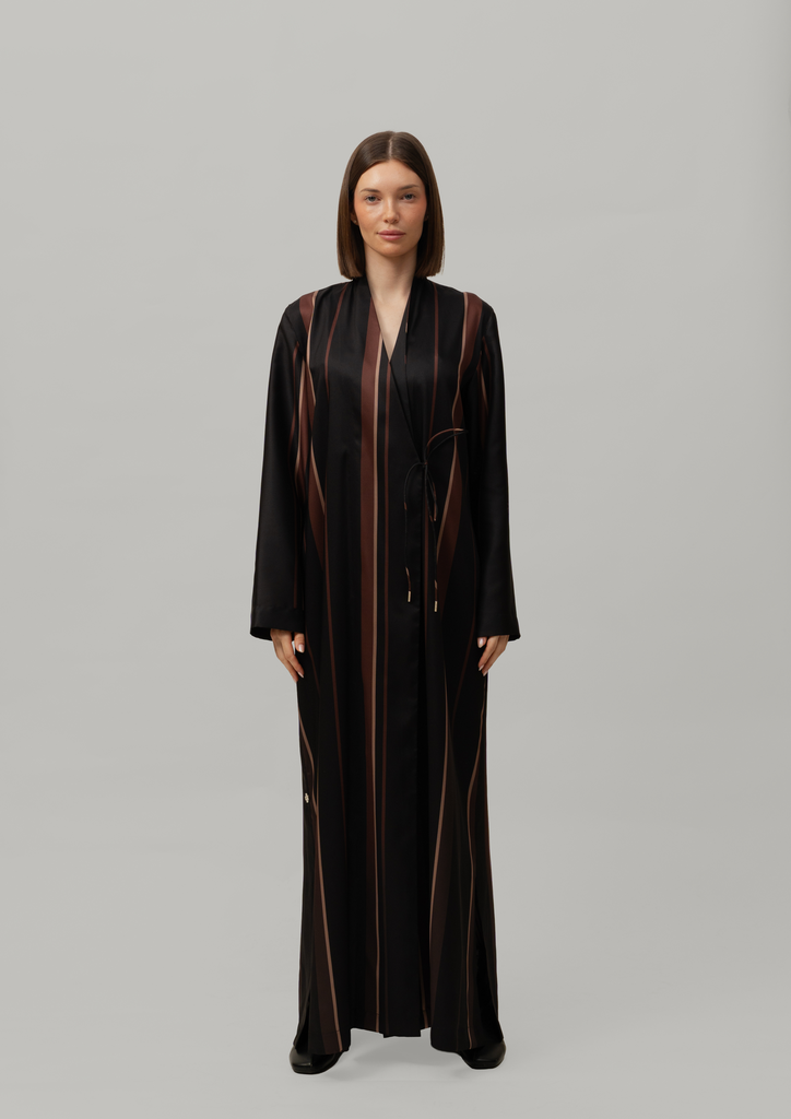 Striped Up Black - Brown